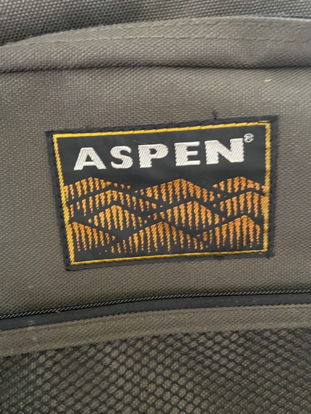 Aspen suede olive green and Brown school unisex Backpack - Picture 4 of 16